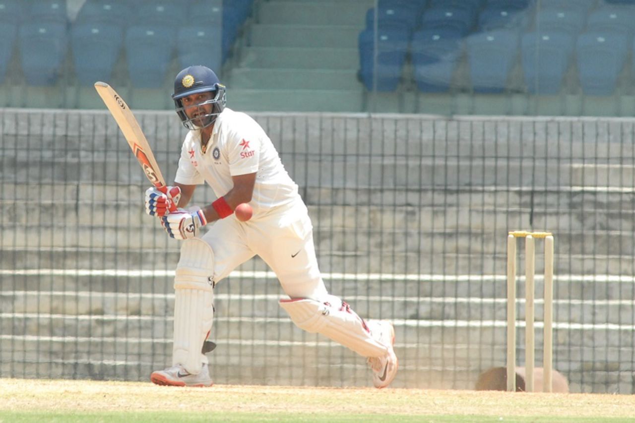 Amit Mishra clips the ball through the leg side, India A v Australia A, 1st unofficial Test, Chennai, 2nd day