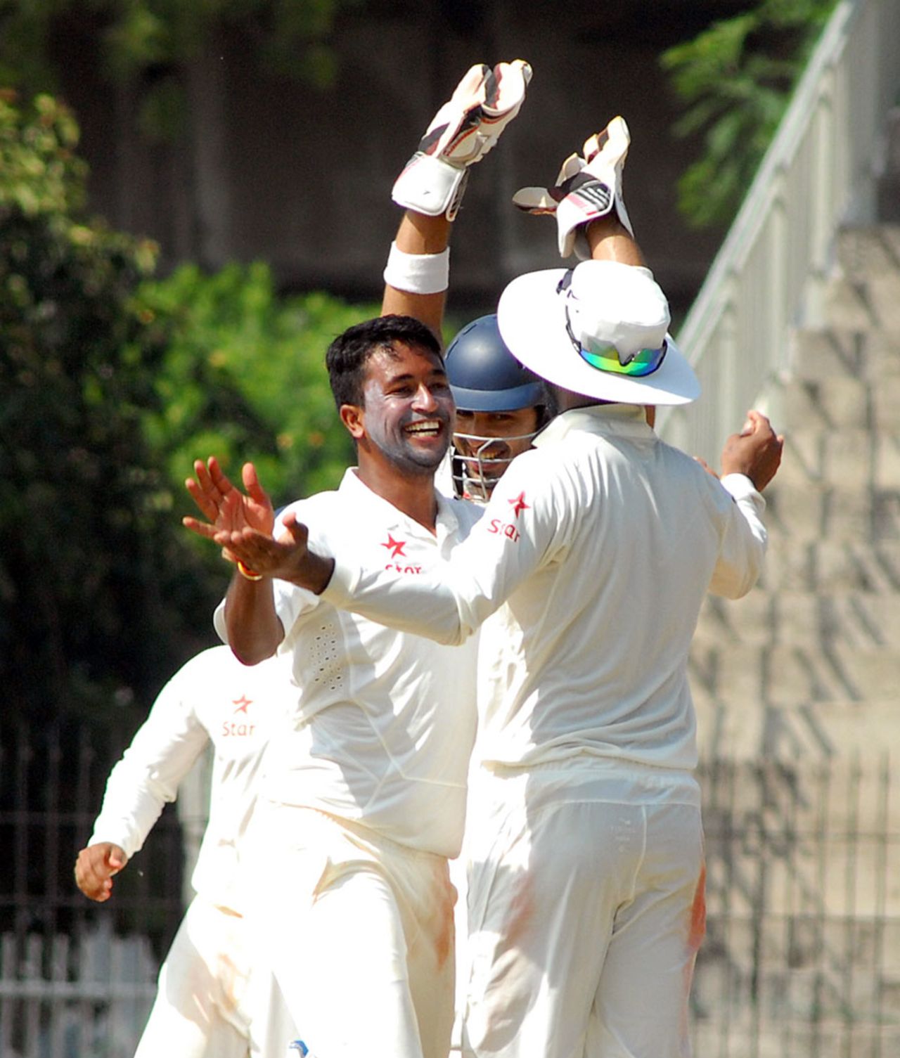 Pragyan Ojha picked up three wickets on the second day, India A v Australia A, 1st unofficial Test, Chennai, 2nd day