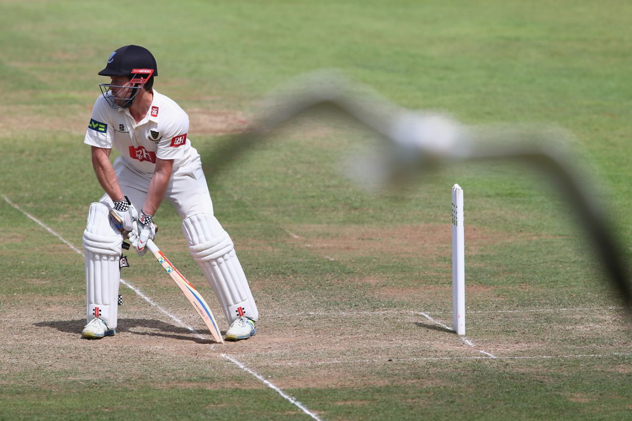 Ed Joyce faces up, Somerset v Sussex, County Championship, day three, Taunton, July 7, 2015