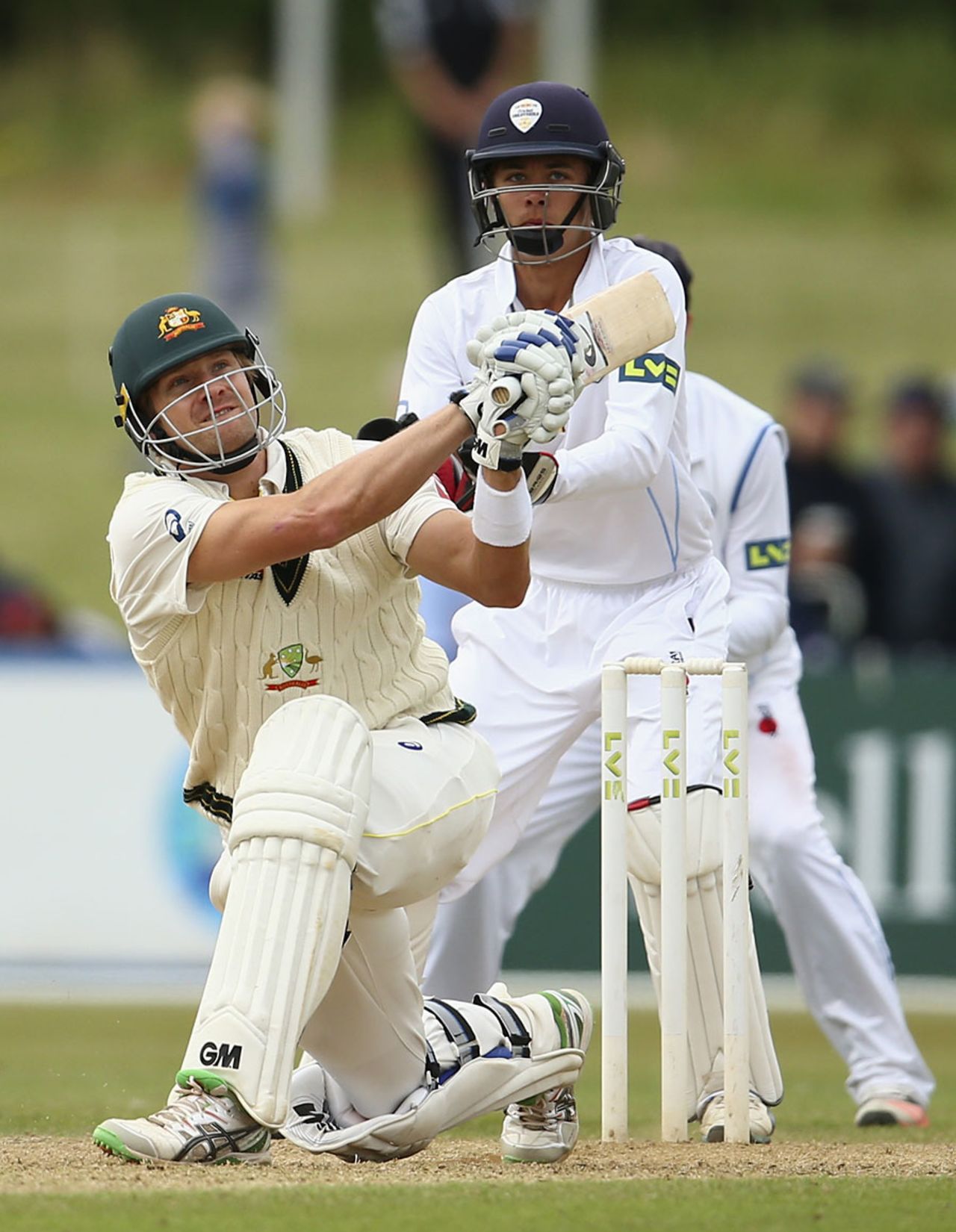 Shane Watson clubbed a rapid fifty, Derbyshire v Australians, Tour match, Derby, 1st day, July 23, 2015
