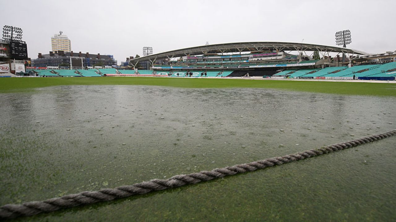 Heavy rain ended Surrey's hopes of reaching the T20 Blast quarter-finals, Surrey v Sussex, NatWest T20 Blast, South Group, July 24, 2015