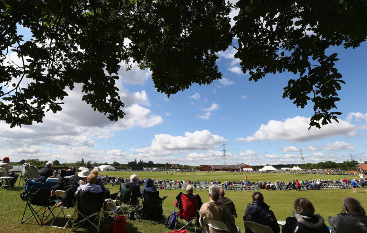 A general view of Welbeck Colliery Cricket Club, Nottinghamshire v Warwickshire, Royal London Cup, Group B, Market Warsop, July 25, 2015