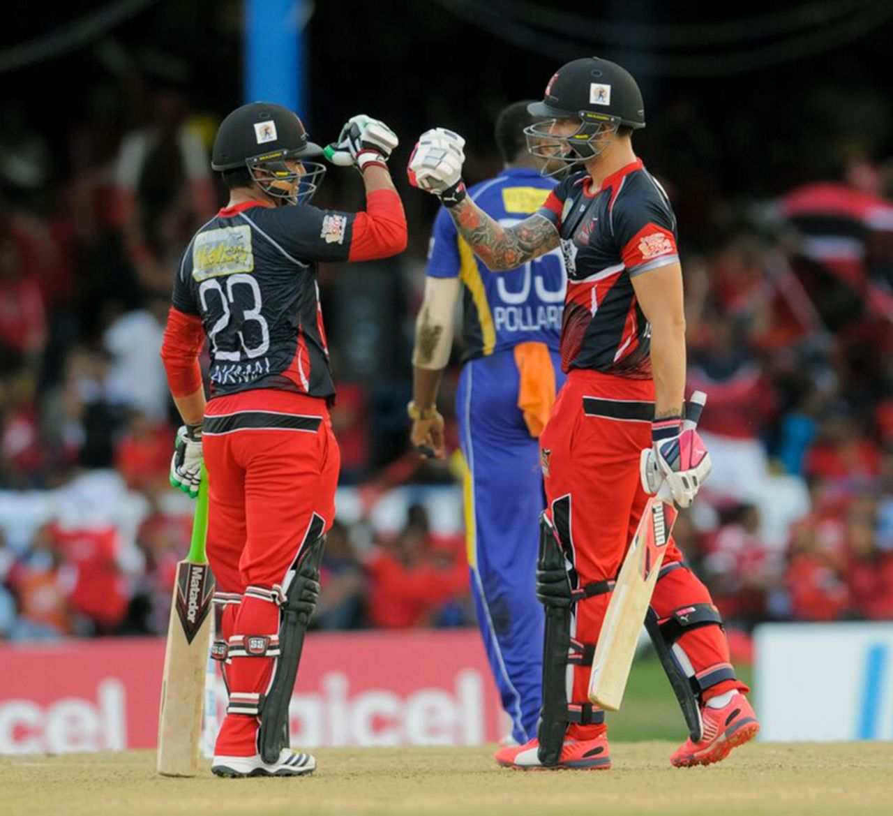 Kamran Akmal and Cameron Delport added 102 for the second wicket for Red Steel, Trinidad & Tobago Red Steel v Barbados Tridents, CPL 2015, final, Port-of-Spain, July 26, 2015