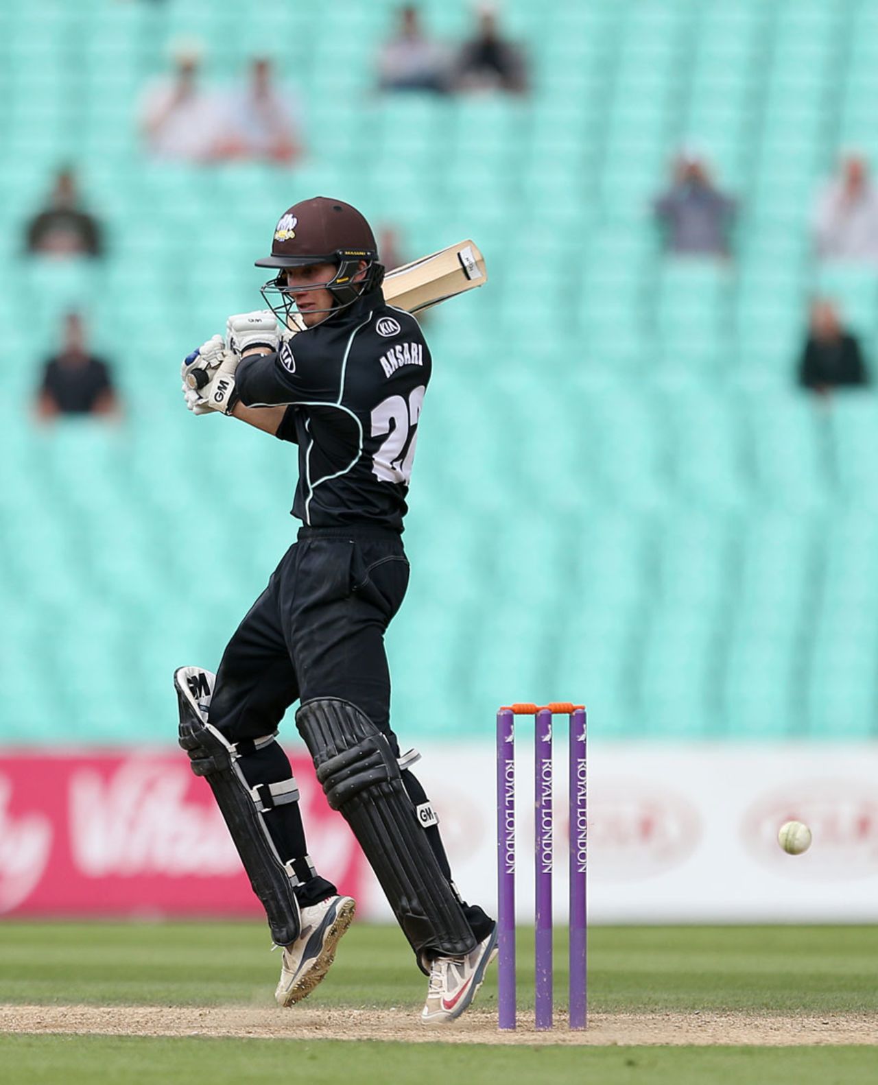 Zafar Ansari top-scored with an unbeaten 66, Surrey v Yorkshire, Royal London Cup, Group A, Kia Oval, July 29, 2015