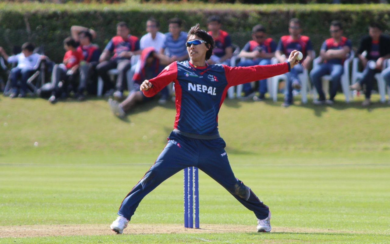 Shakti Gauchan went wicketless against Scotland, Scotland v Nepal, ICC World Cricket League Championship, Ayr, July 29, 2015