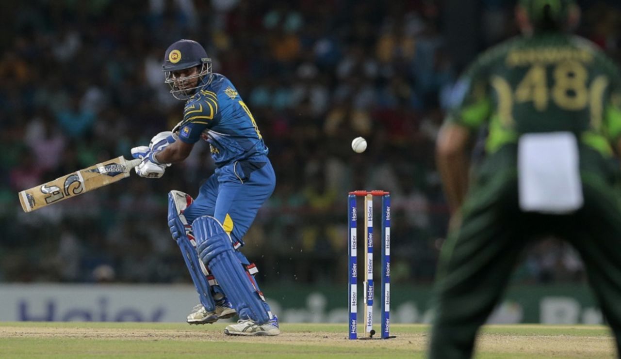 Kusal Perera targets the off side, Sri Lanka v Pakistan, 2nd T20, Colombo, August 1, 2015