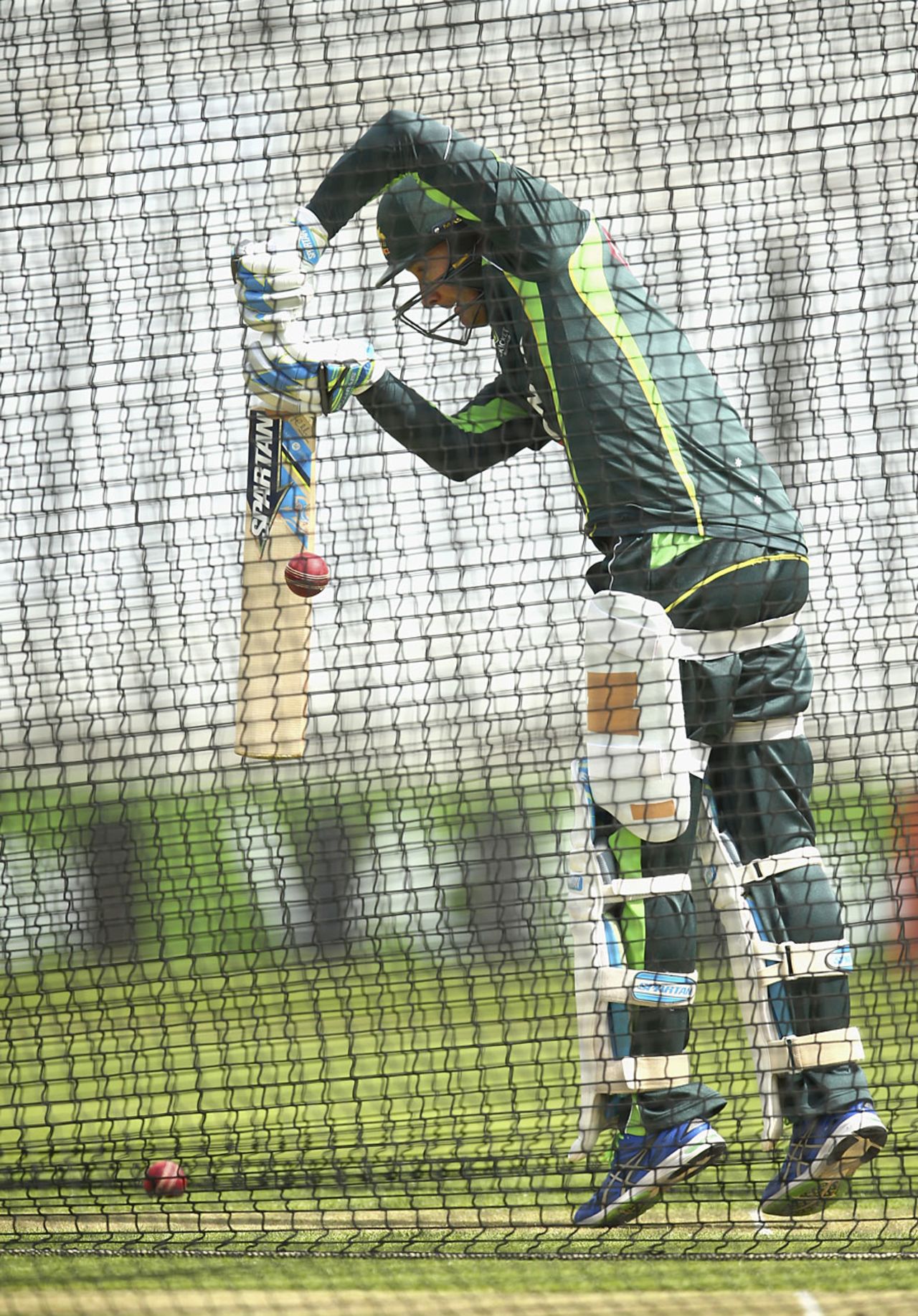 Michael Clarke works in the nets as he tries to regain form, Trent Bridge, August 3, 2015