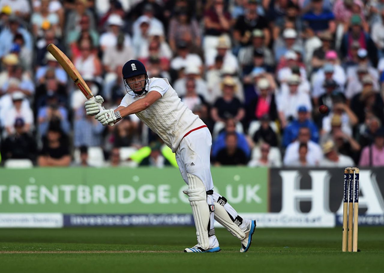 Jonny Bairstow made 74 in a fourth-wicket stand of 173, England v Australia, 4th Investec Test, Trent Bridge, 1st day, August 6, 2015
