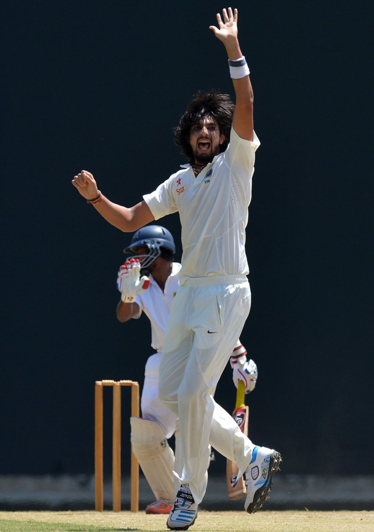 Ishant Sharma appeals for a wicket, Sri Lanka Board President's XI v Indians, Colombo, 2nd day, August 7, 2015