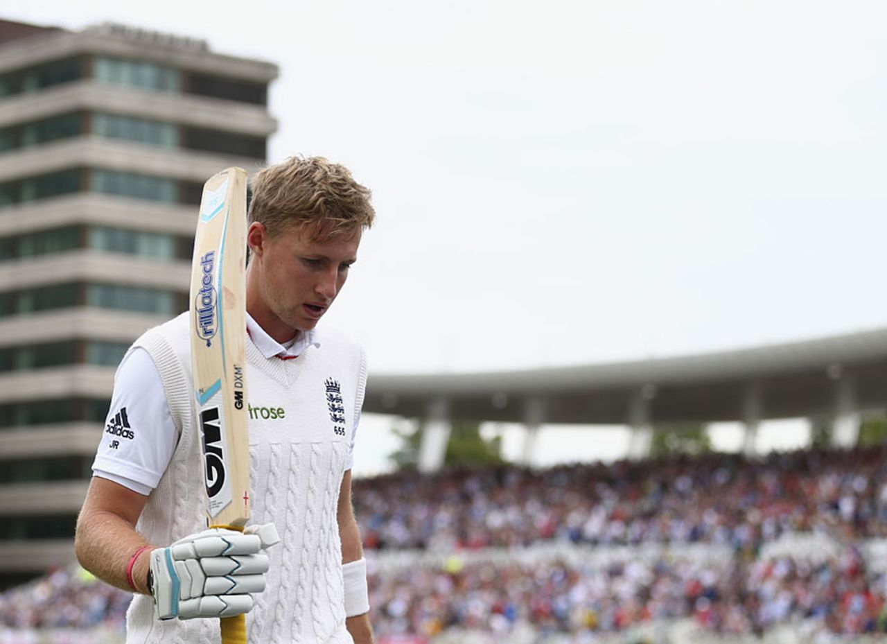 Joe Root departed for 130, England v Australia, 4th Investec Test, Trent Bridge, 2nd day, August 7, 2015