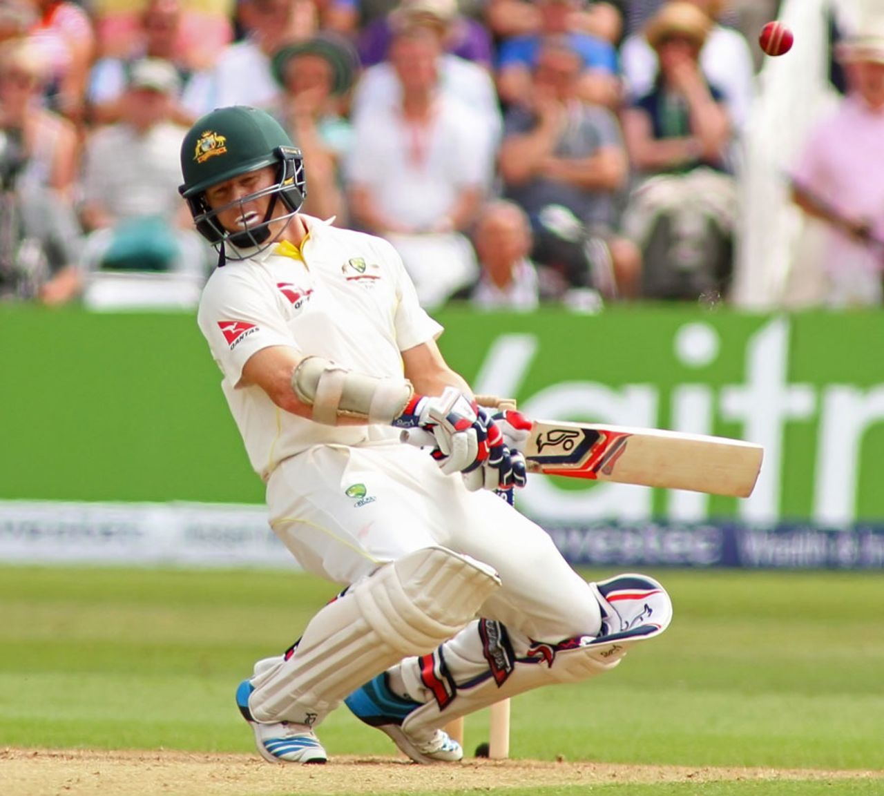 Chris Rogers plays the lesser-spotted leave, England v Australia, 4th Investec Test, Trent Bridge, 2nd day, August 7, 2015