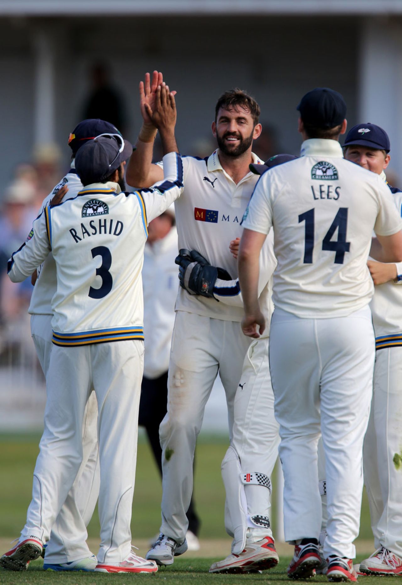 Liam Plunkett bowled an economical spell, Yorkshire v Durham, County Championship, Division One, North Marine Road, August 7, 2015
