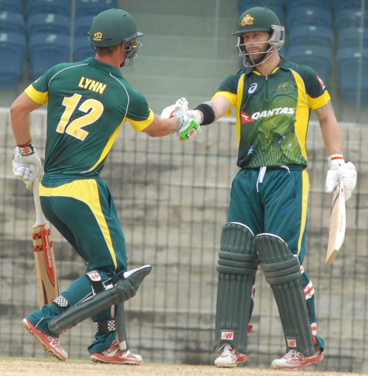 Matthew Wade and Chris Lynn shared a 58-run stand, Australia A v South Africa A, 5th match, A-team tri-series, Chennai, August 12, 2015