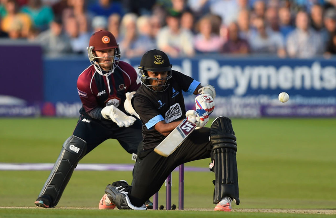 Mahela Jayawardene struck a sprightly half-century, Sussex v Northamptonshire, NatWest T20 Blast quarter-final, Hove, August 12, 2015