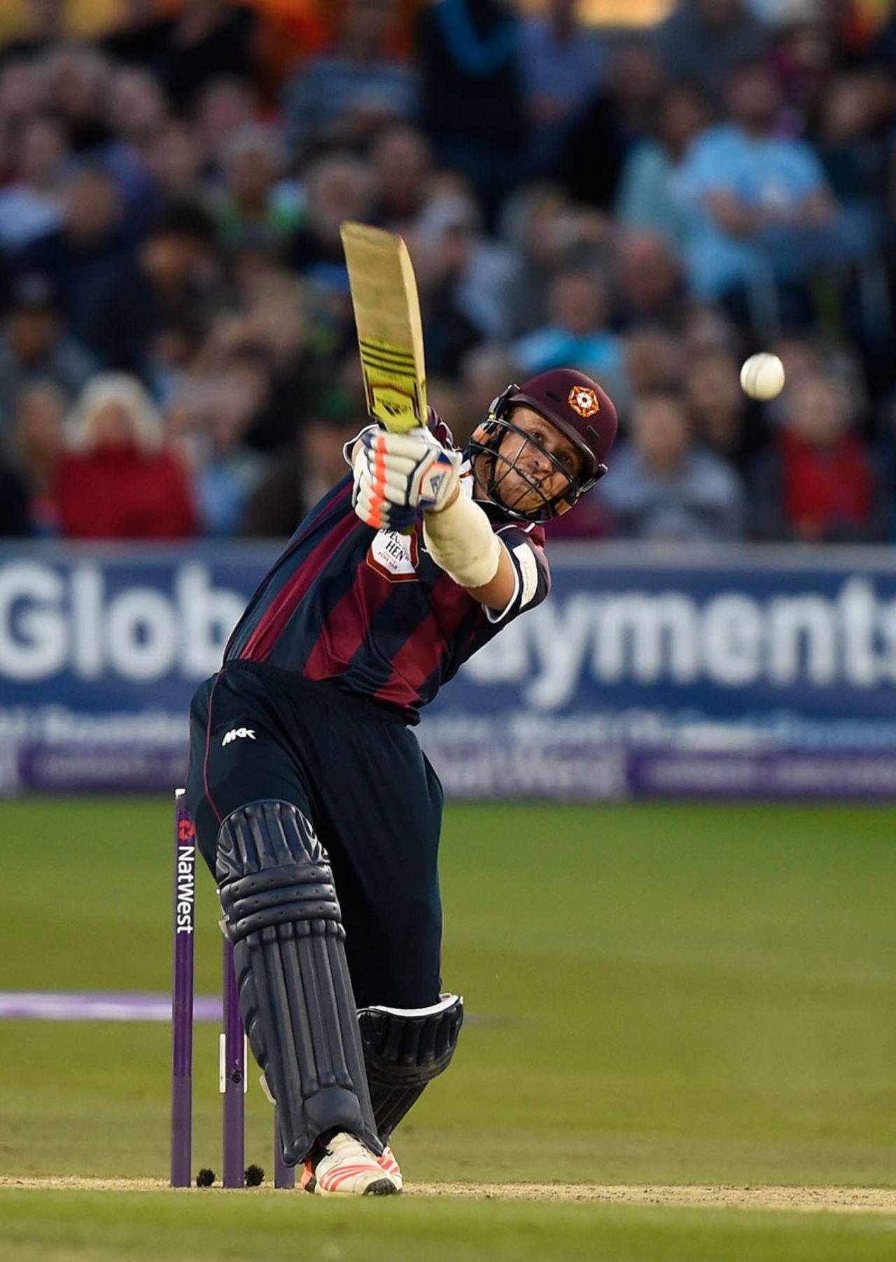 David Willey smashed his way to a half-century off 27 balls, Sussex v Northamptonshire, NatWest T20 Blast quarter-final, Hove, August 12, 2015