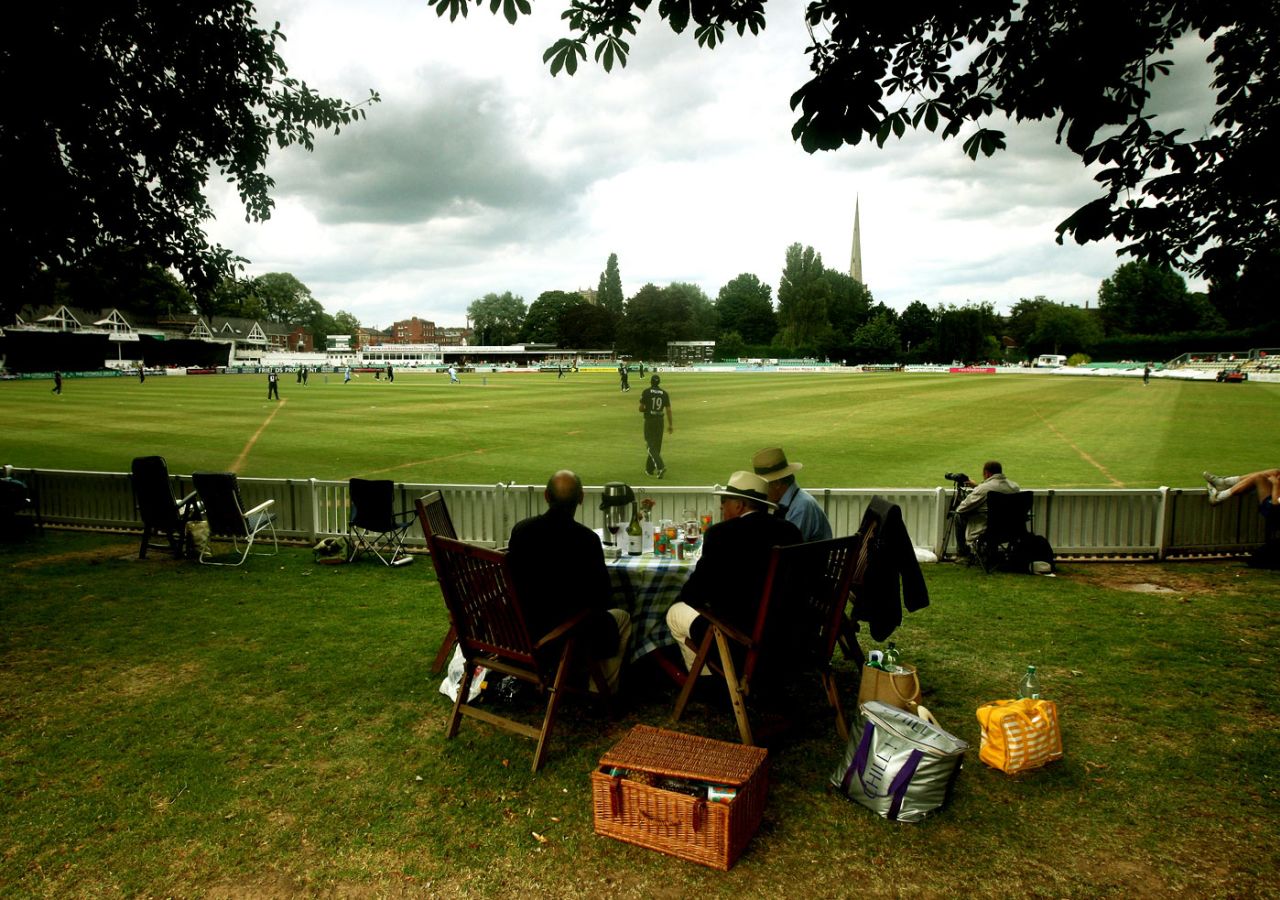 Spectators enjoy a picnic at New Road, England Lions v India A, Worcester, July 6, 2010