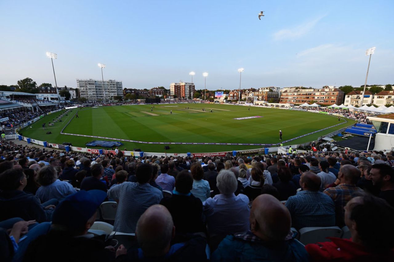 A packed Hove ground on T20 night, Hove, August 12, 2015
