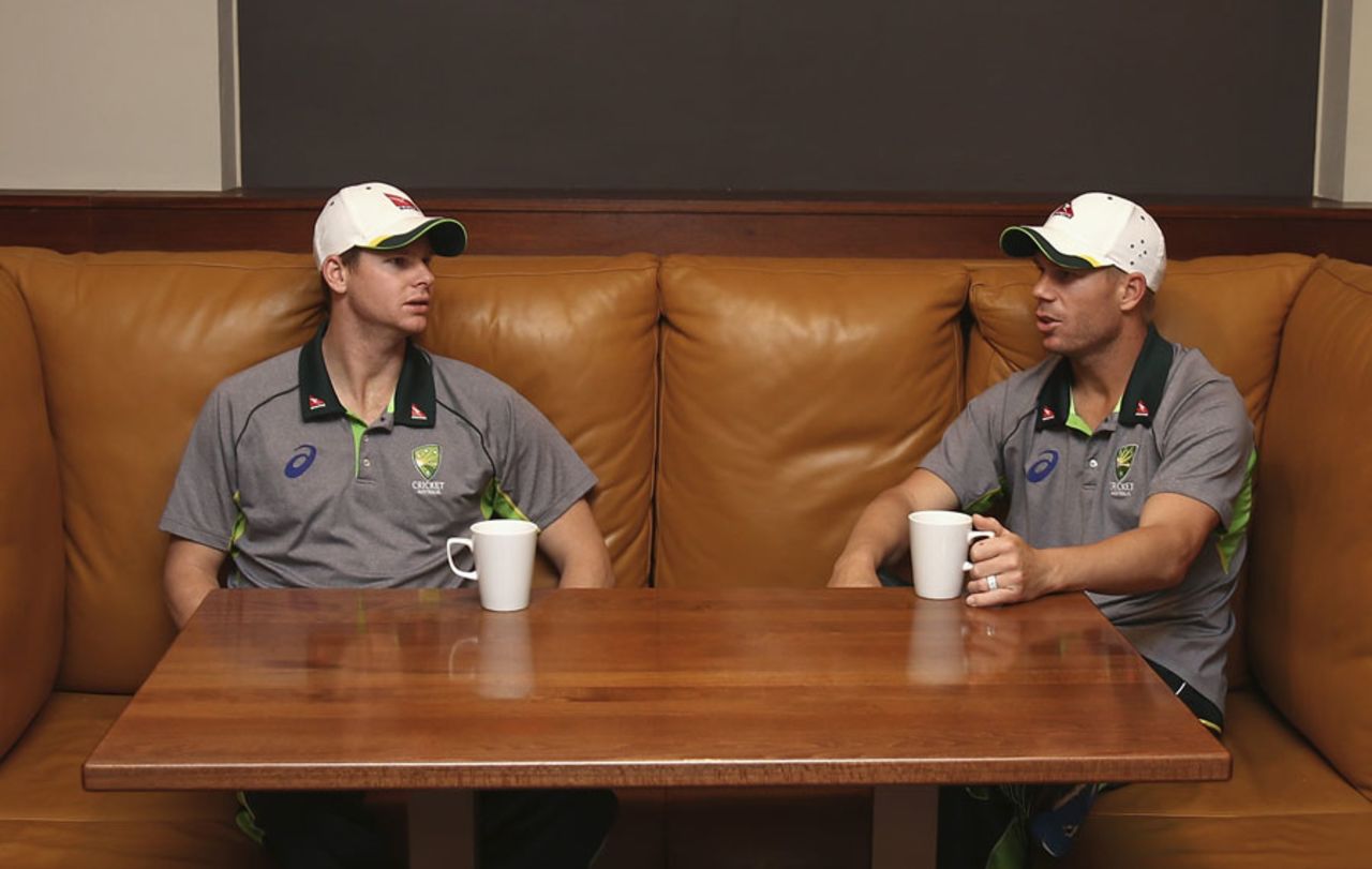 Captain's table: Steven Smith and David Warner discuss their new roles, Northampton, August 14, 2015