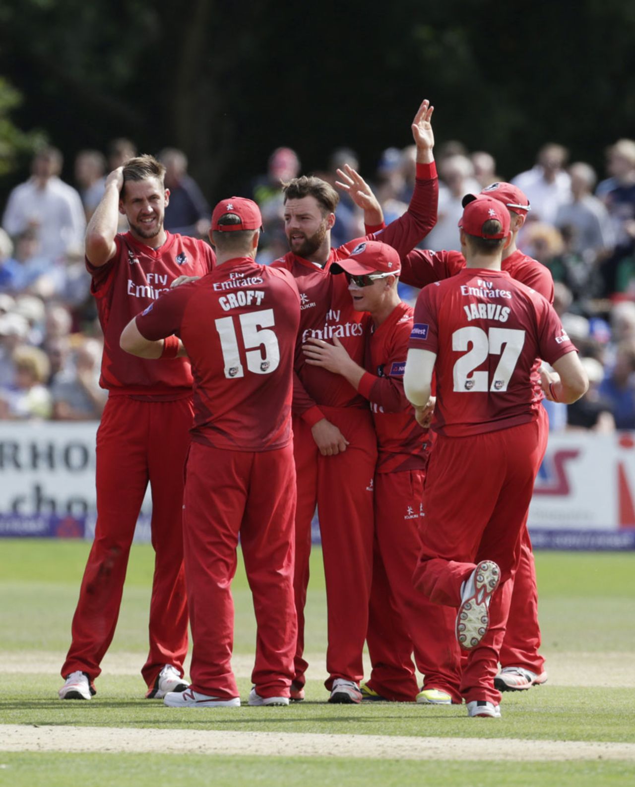 Arron Lilley picked up important wickets, Kent v Lancashire, NatWest T20 Blast quarter-final, Canterbury, August 15, 2015