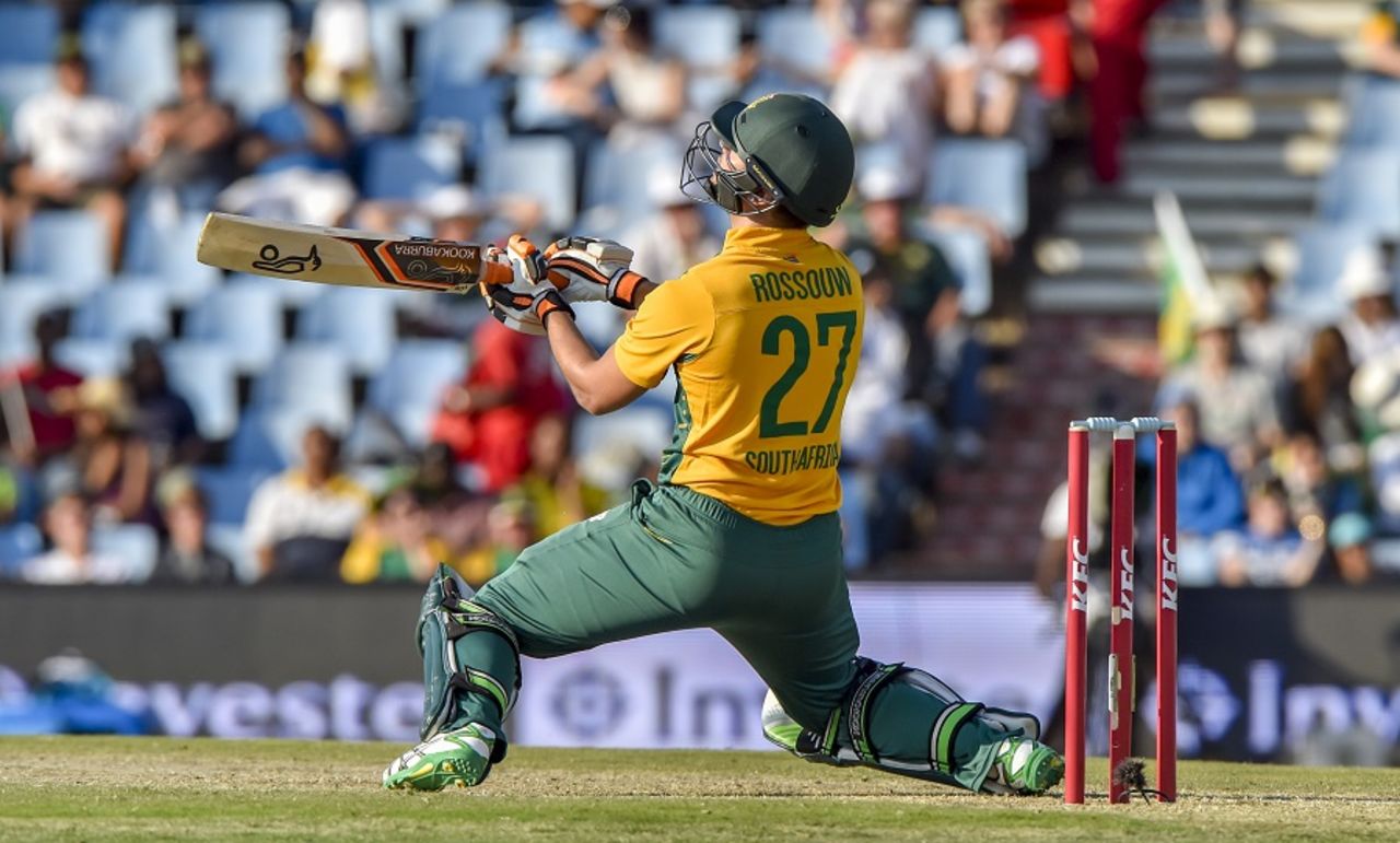 Rilee Rossouw is disappointed after failing to put bat on ball, South Africa v New Zealand, 2nd T20I, Centurion, August 16, 2015