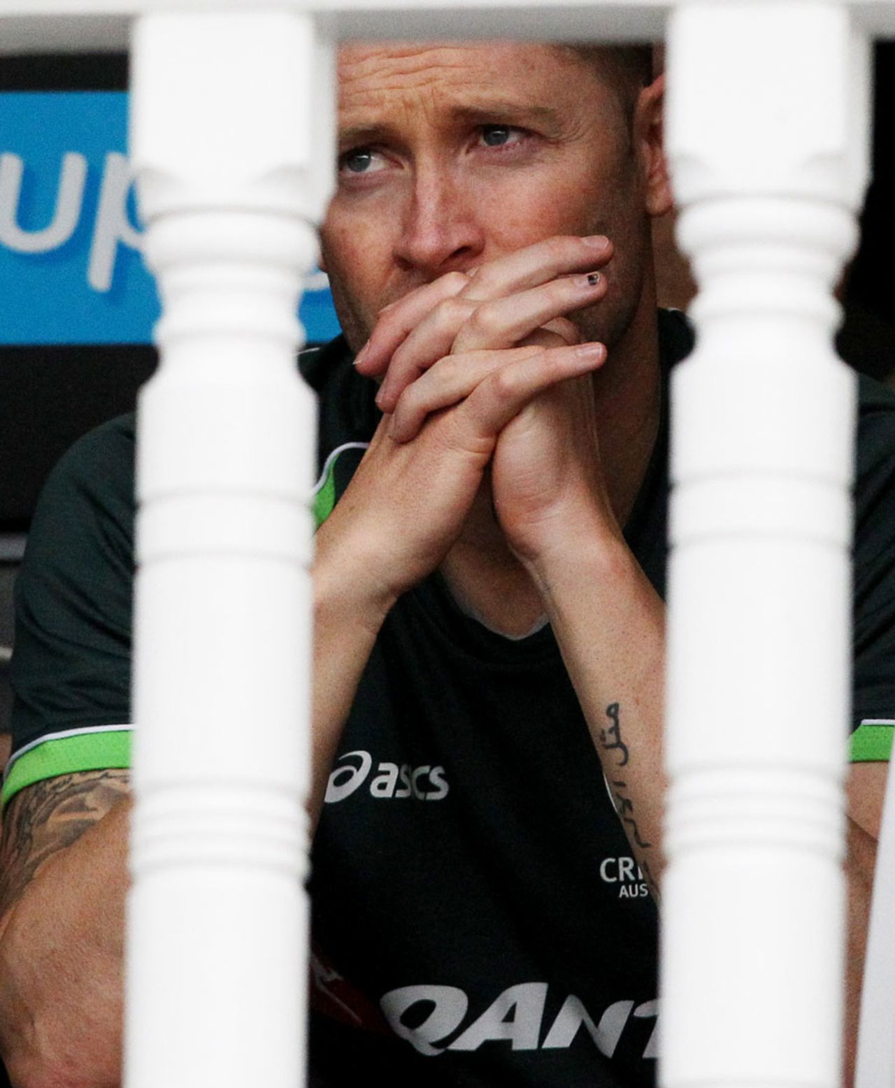 Michael Clarke is a picture of disappointment as Australia slip up, England v Australia, 4th Investec Test, Trent Bridge, 2nd day, August 7, 2015