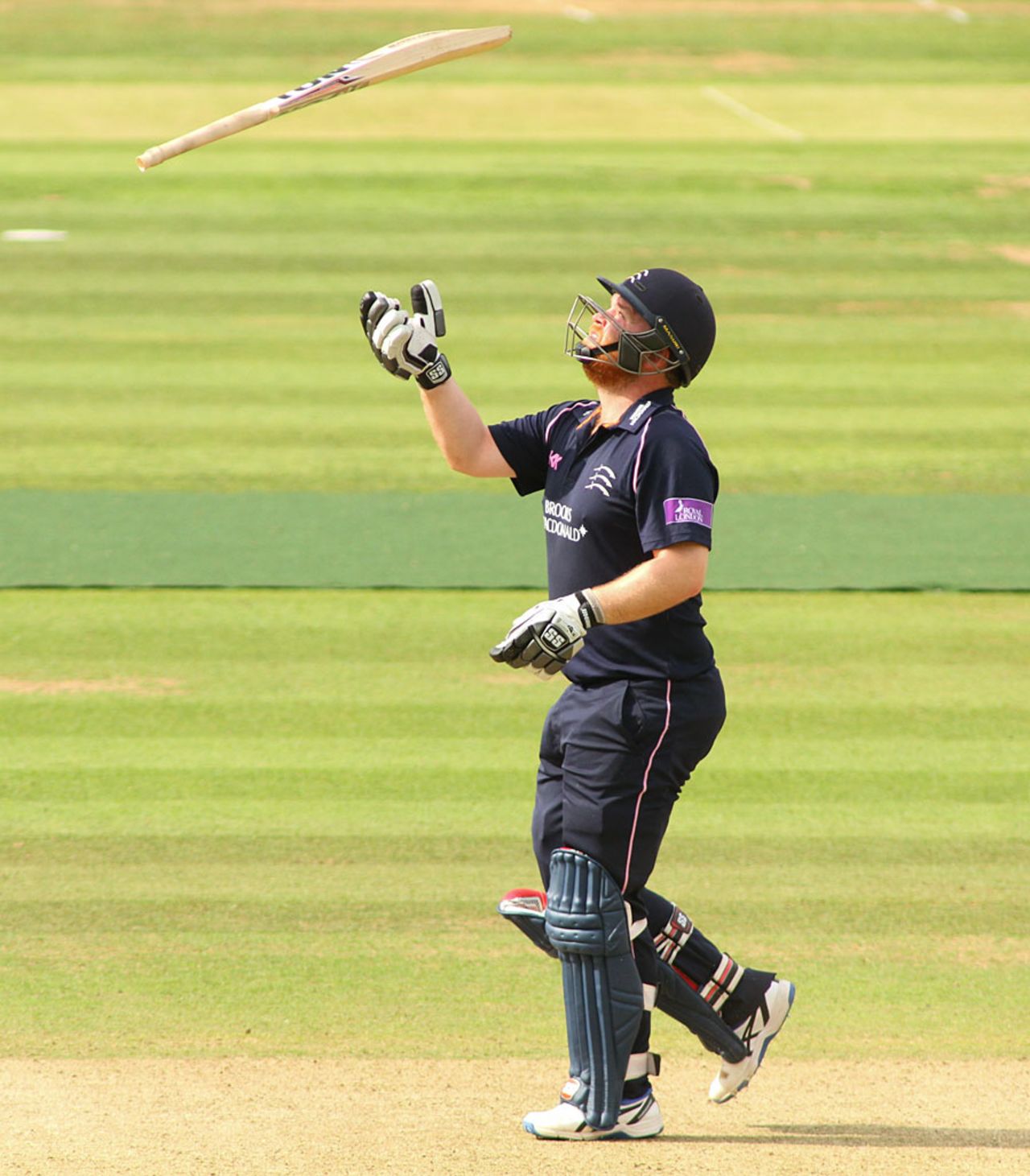 Paul Stirling practices his bat levitating, Middlesex v Glamorgan, Royal London Cup, Group B, Lord's, August 17, 2015