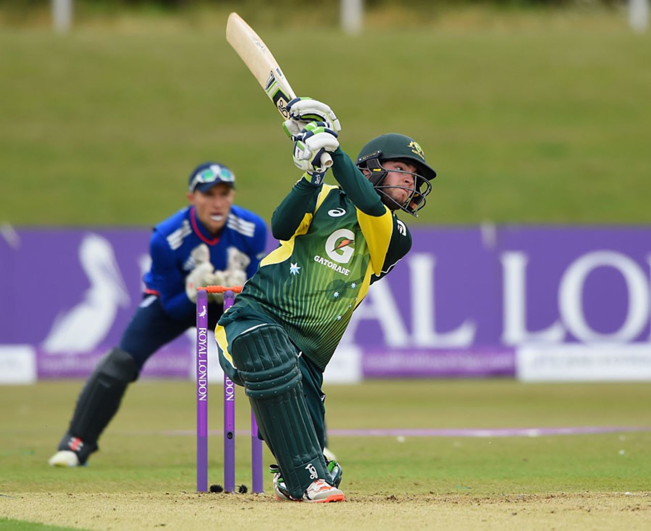 Caleb Jewell top-scored for Australia with 80, England U-19s v Australia U-19s, 3rd Youth ODI, Derby, August 17, 2015