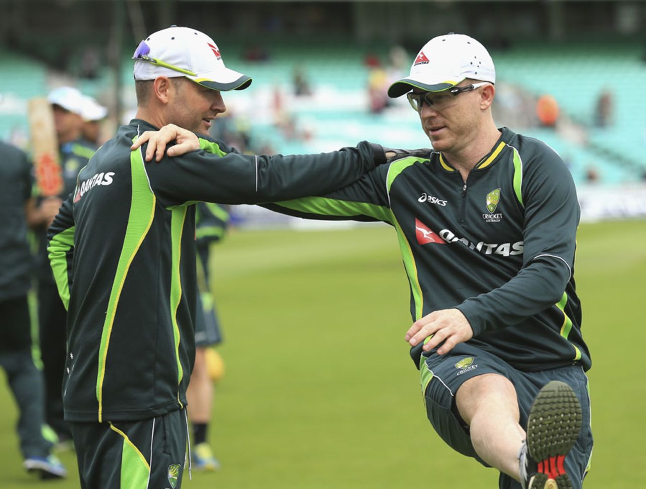 Michael Clarke and Chris Rogers were signing off together, England v Australia, 5th Investec Ashes Test, The Oval, August 20, 2015