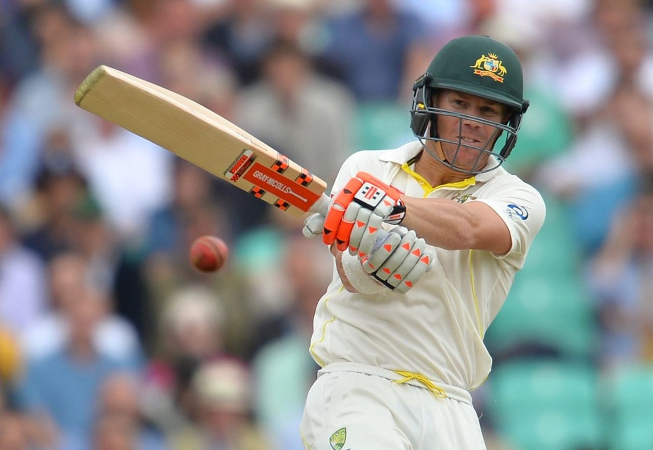 David Warner profited from the pull, England v Australia, 5th Investec Ashes Test, The Oval, August 20, 2015