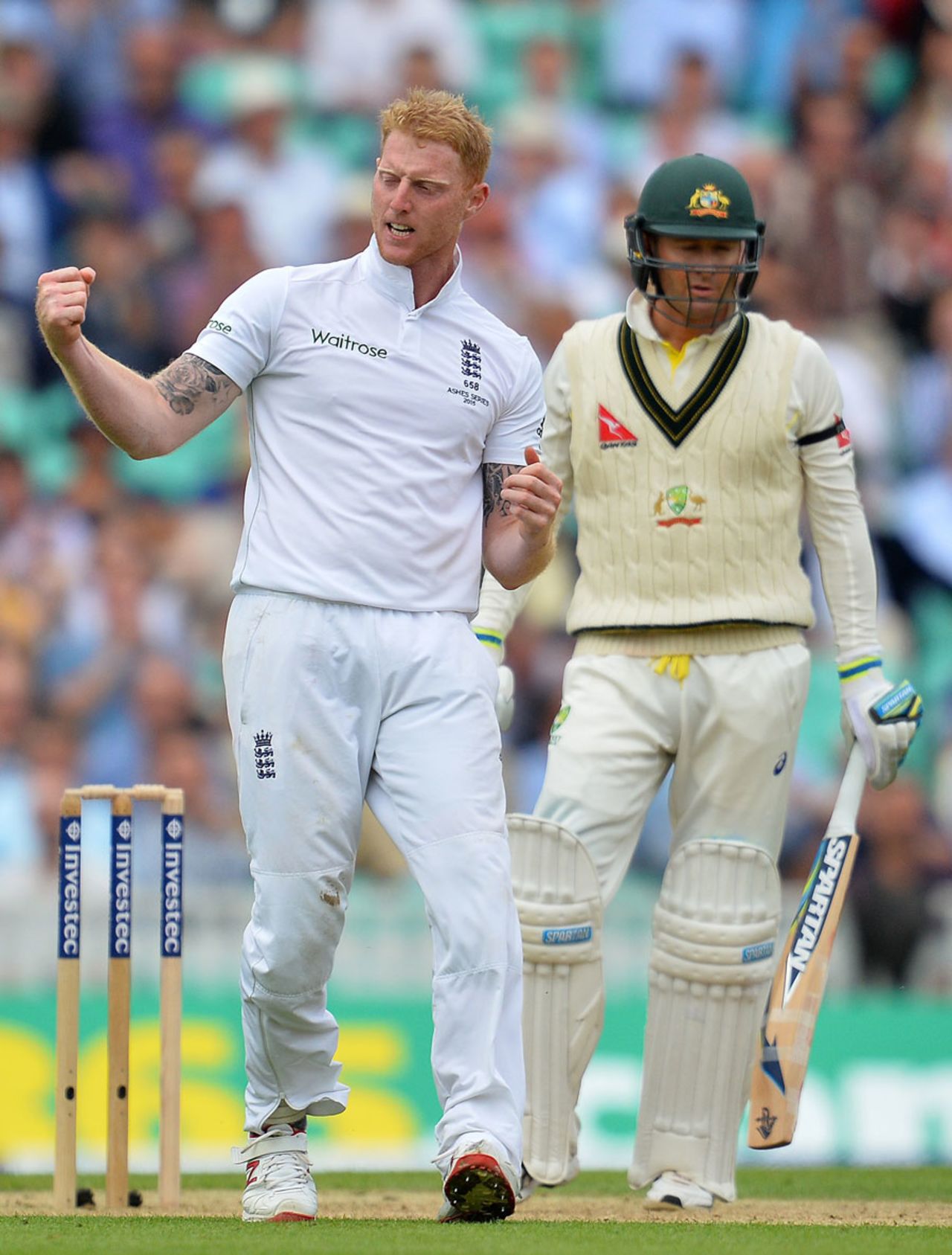 Ben Stokes had Michael Clarke caught behind, England v Australia, 5th Investec Ashes Test, The Oval, August 20, 2015