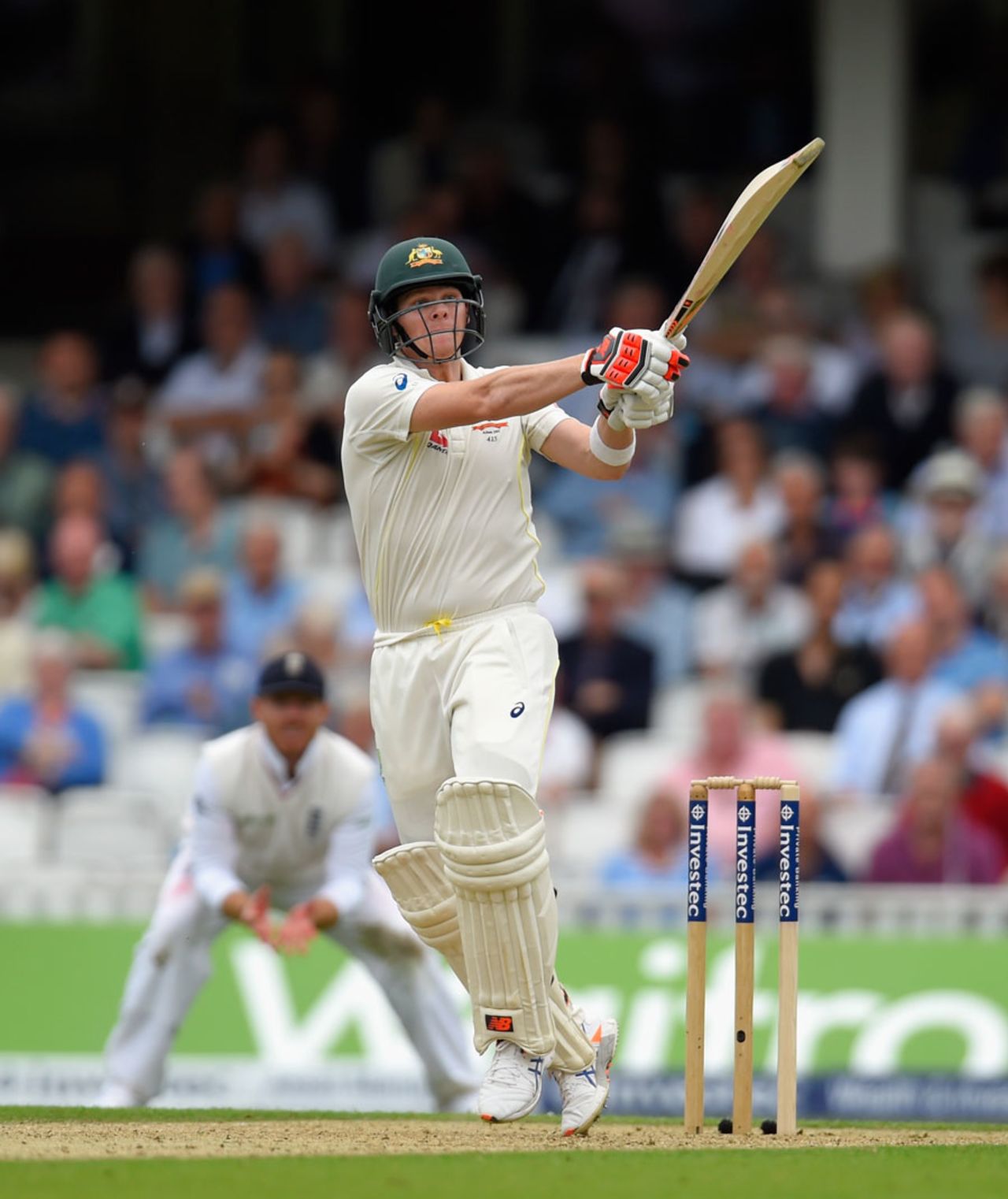 Steven Smith progressed beyond a half-century, England v Australia, 5th Investec Ashes Test, The Oval, August 20, 2015