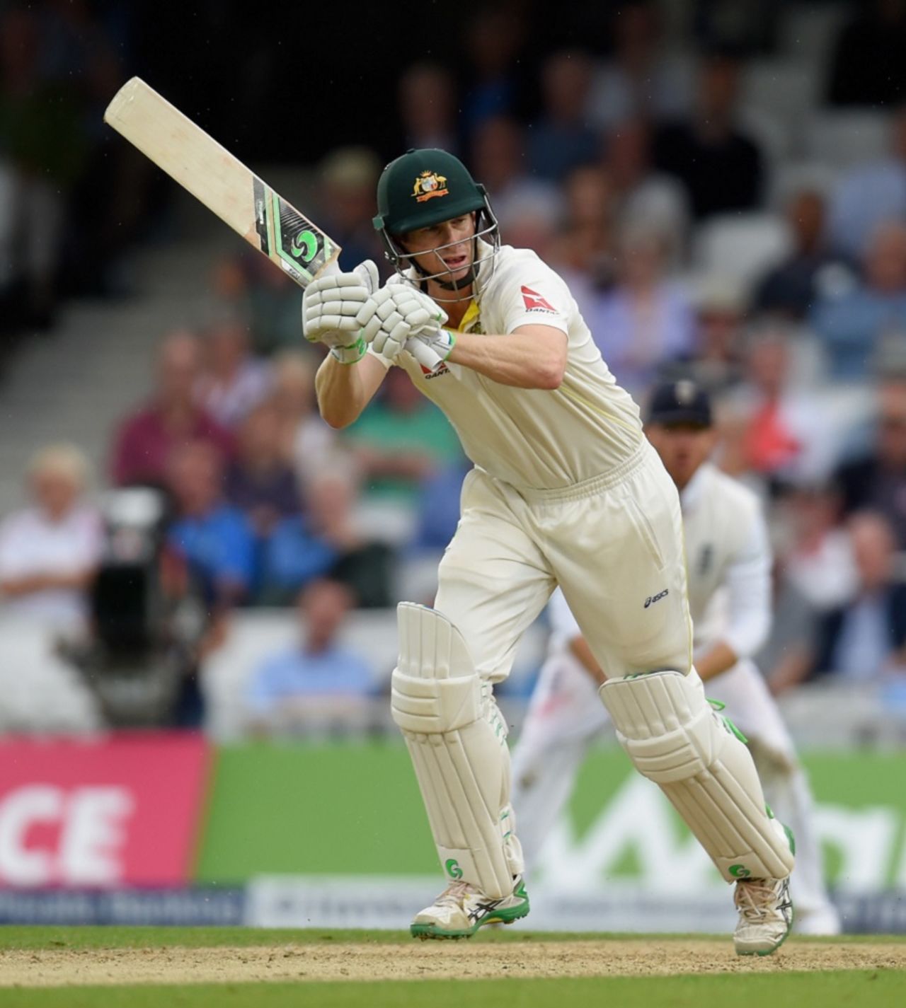 Adam Voges targets the leg side, England v Australia, 5th Investec Ashes Test, The Oval, August 20, 2015