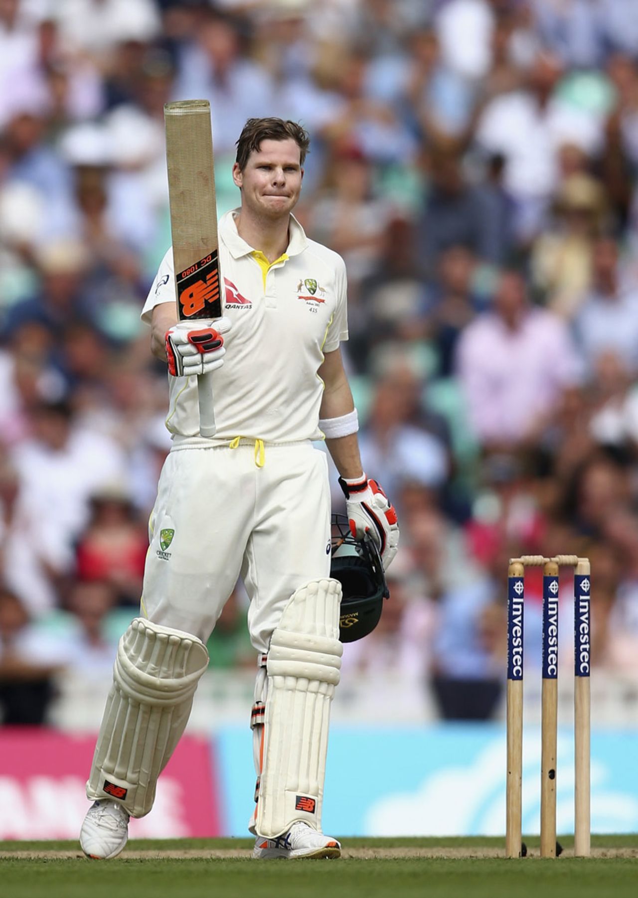 Steven Smith went to his 11th Test hundred, England v Australia, 5th Investec Ashes Test, The Oval, 2nd day, August 21, 2015