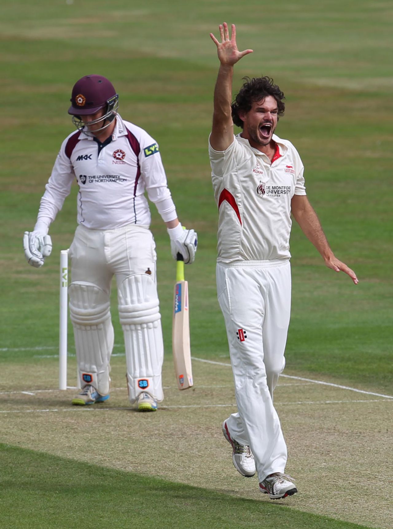 Clint McKay took four early wickets, Northamptonshire v Leicestershire, County Championship, Division Two, Wantage Road, 1st day, August 21, 2015