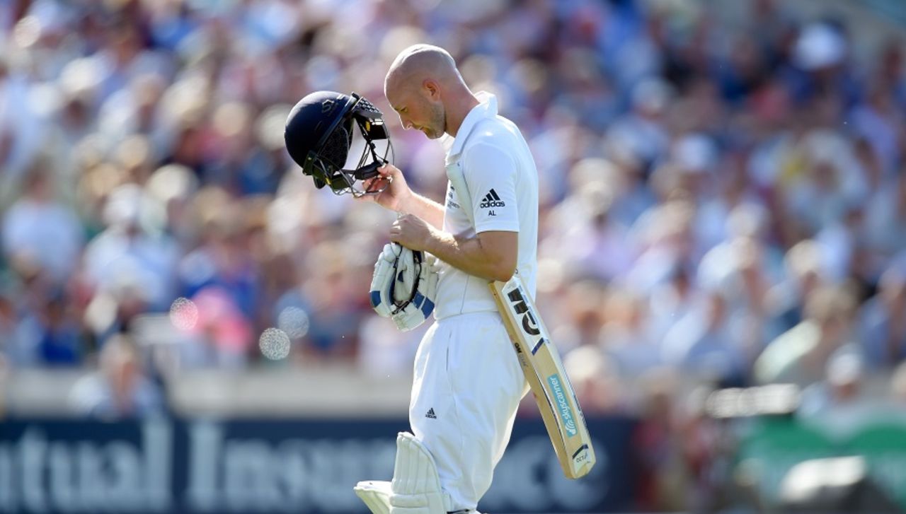 Adam Lyth had another failure, England v Australia, 5th Investec Ashes Test, The Oval, 2nd day, August 21, 2015