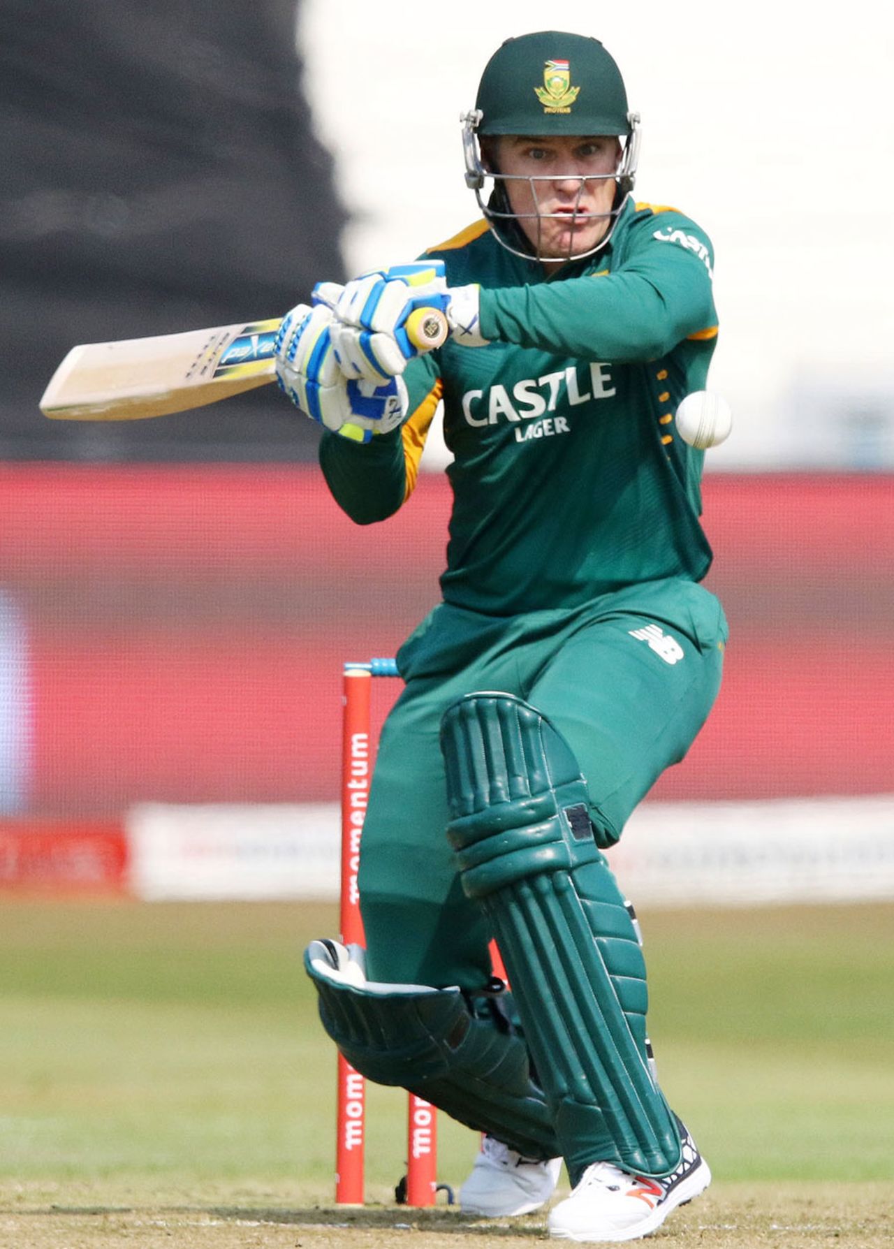 Morne van Wyk shapes to execute a pull, South Africa v New Zealand, 3rd ODI, Durban, August 26, 2015