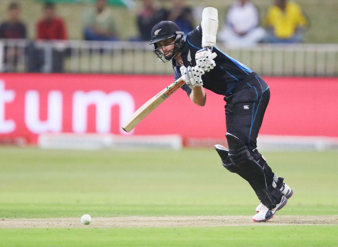 Kane Williamson tucks the ball to the leg side, South Africa v New Zealand, 3rd ODI, Durban, August 26, 2015
