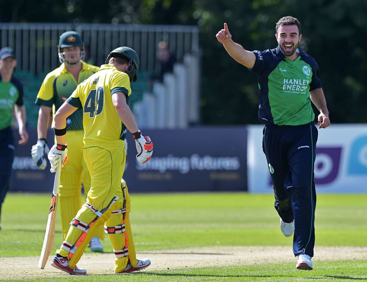 Stuart Thompson removed Steven Smith as Ireland hit back, Ireland v Australia, Only ODI, Stormont, August 27, 2015