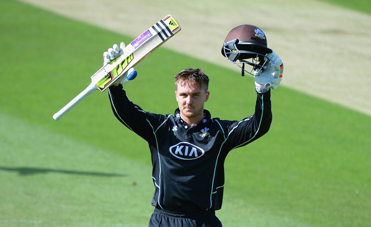 Jason Roy's hundred dominated Surrey's innings, Surrey v Kent, Royal London Cup, Quarter-final, Kia Oval, August 27, 2015