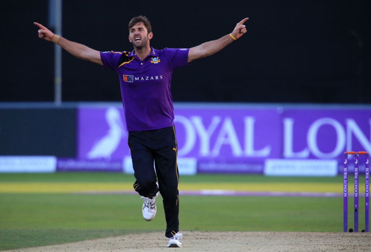 Liam Plunkett picked up 3 for 58, Essex v Yorkshire, Royal London Cup, Quarter-final, Chelmsford, August 27, 2015