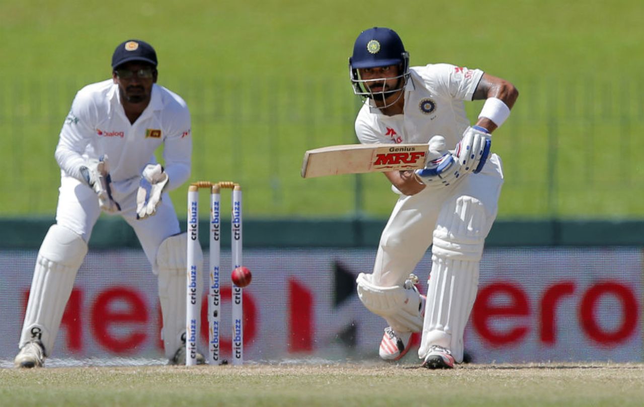 Virat Kohli was dismissed for 21 in the first session,  Sri Lanka v India, 3rd Test, SSC, Colombo, 4th day, August 31, 2015