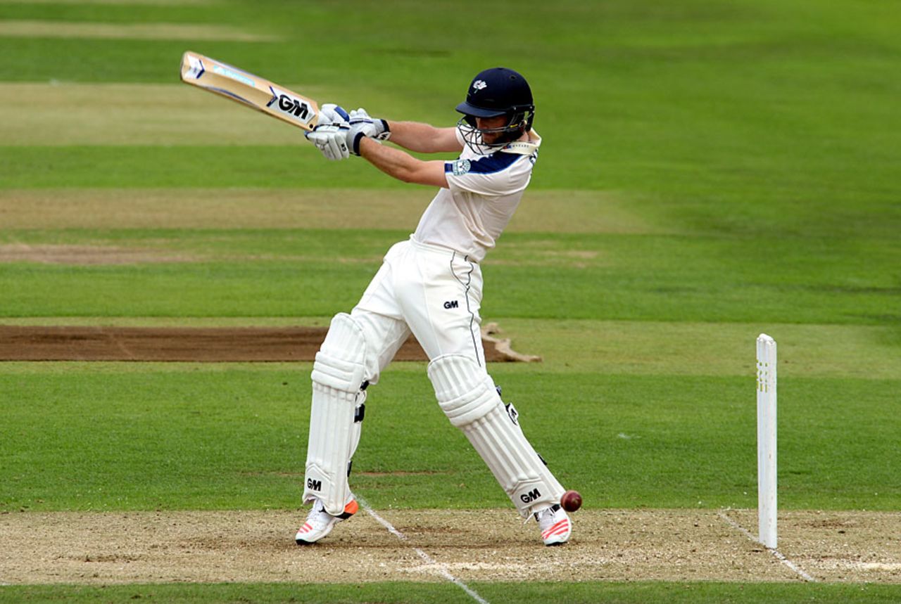 Adam Lyth made his first half-century since early June, Yorkshire v Somerset, LV= County Championship, Division One, Headingley, 1st day, September 1, 2015