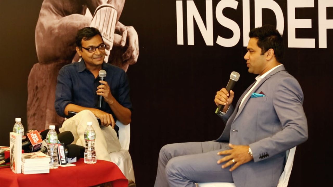 ESPNcricinfo Editor-in-chief Sambit Bal chats with Aakash Chopra, The Insider, Mumbai, September 4, 2015