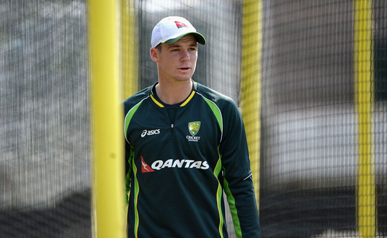 Peter Handscomb was one of three players to link up with the Australia squad, OId Trafford, September 7, 2015
