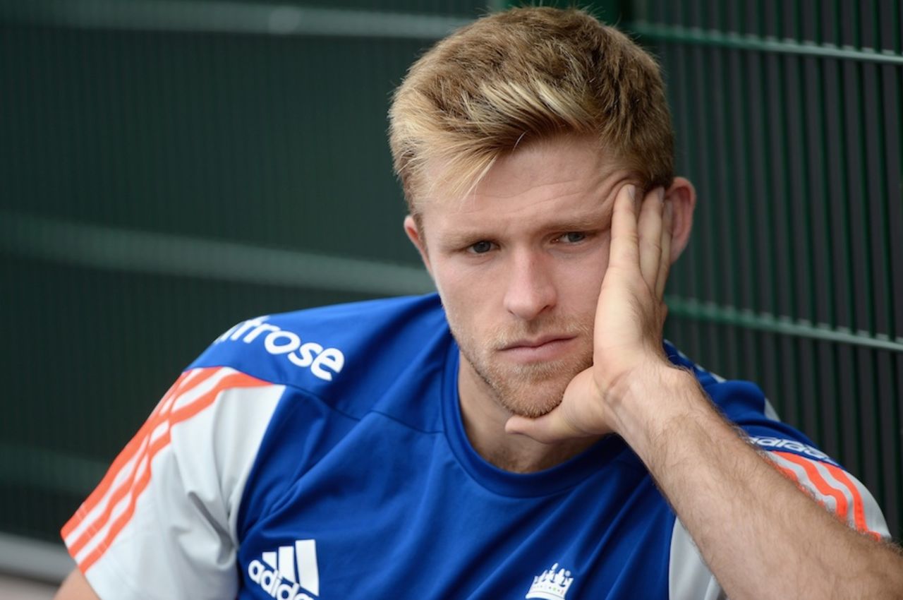 David Willey during a training session, Manchester, September 7, 2015
