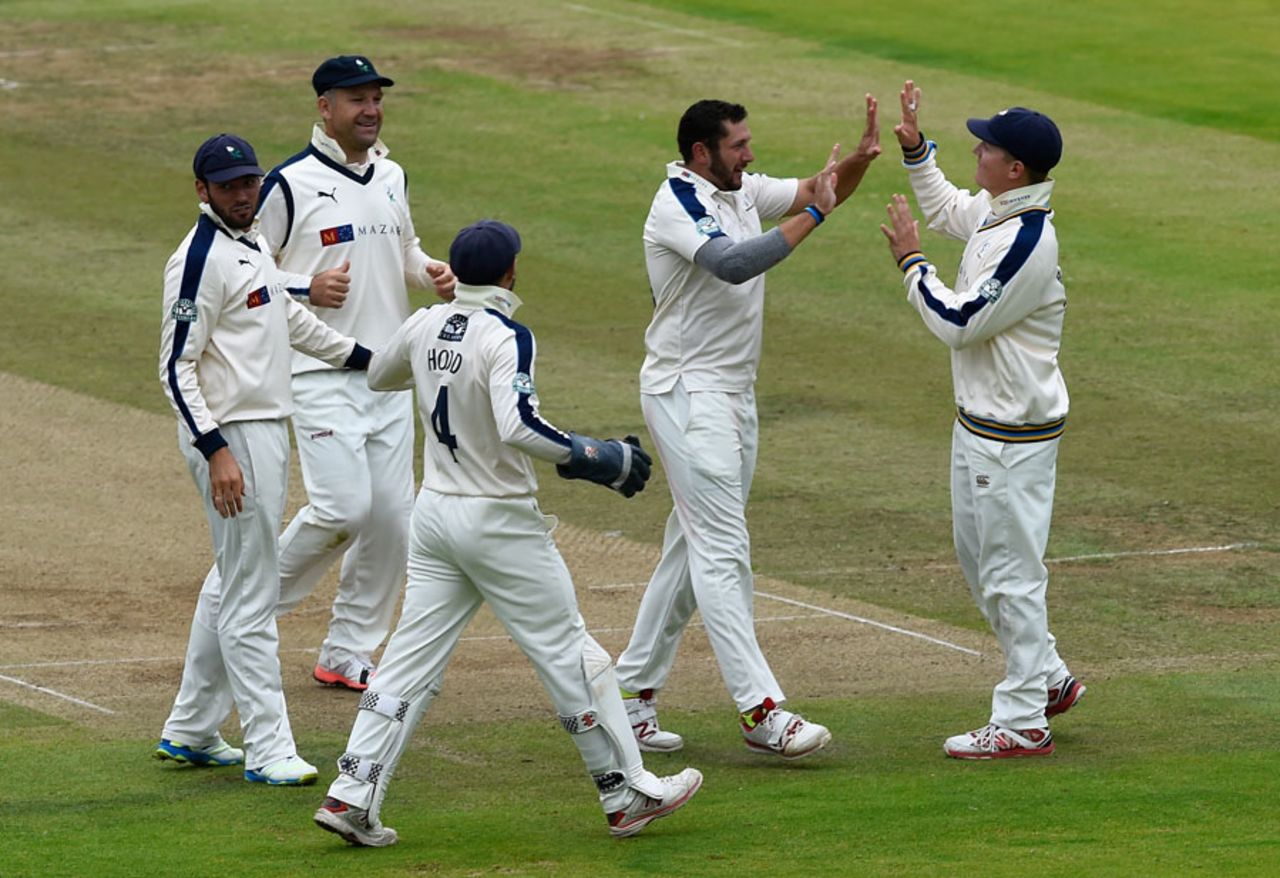 Tim Bresnan struck twice before lunch, Middlesex v Yorkshire, County Championship, Division One, Lord's, 1st day, September 9, 2015