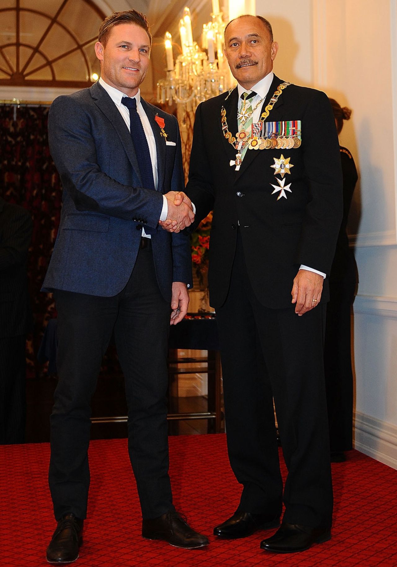 Brendon McCullum was given an ONZM for services to cricket, Wellington, September 15, 2015