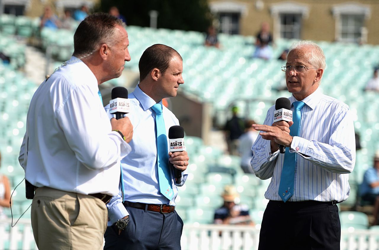 Sky Sports commentators David Gower, Ian Botham and Andrew Strauss have a chat, The Oval, August 23, 2013