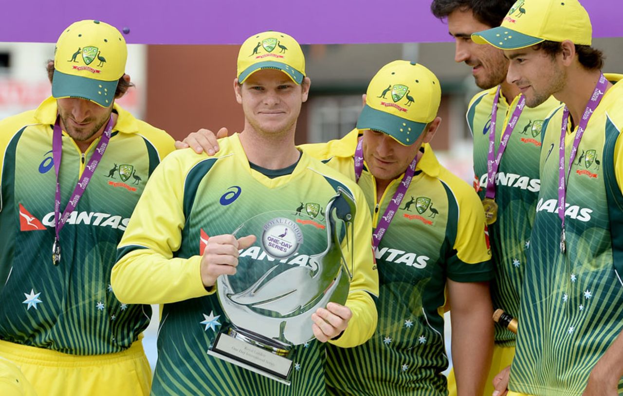 Steven Smith was victorious in his first full series as captain, England v Australia, 5th ODI, Old Trafford, September 13, 2015
