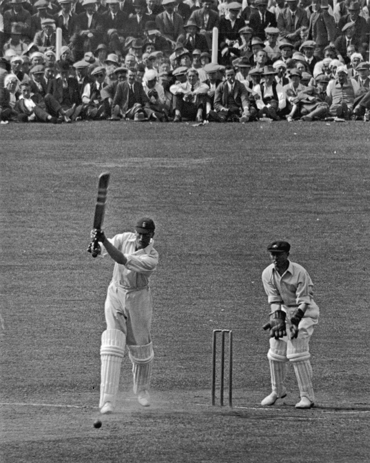 Frank Woolley plays a punchy drive, England v Australia, 3rd Test, Headingley, July 1, 1926